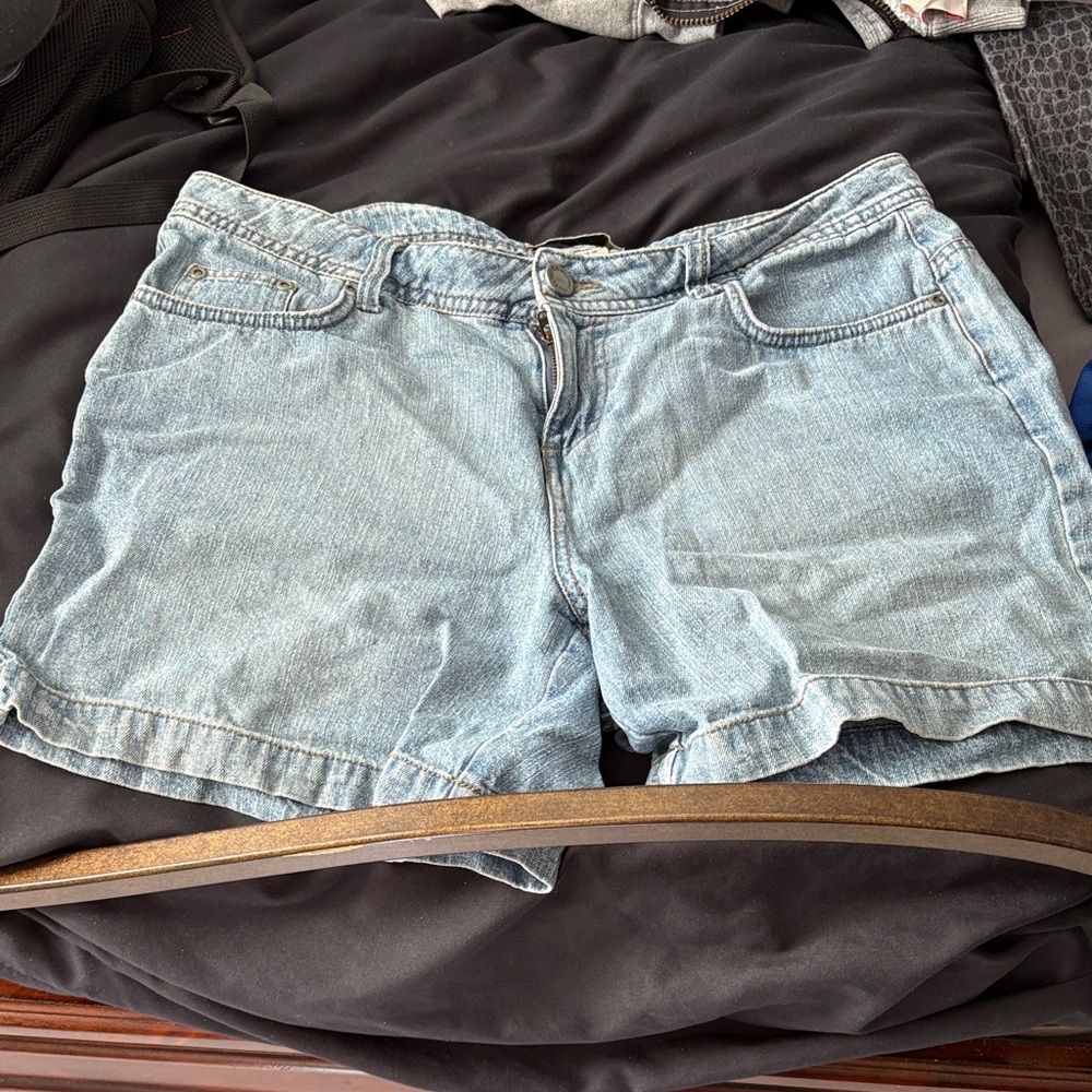 Natural Reflections Light Blue Jean Shorts